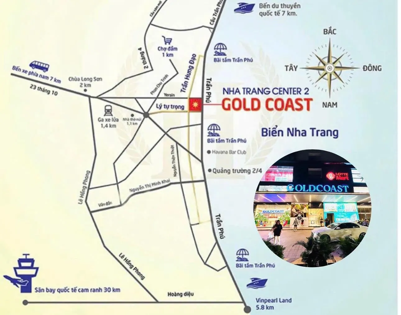 נה טראנג Gold Coast Apartment By San Village